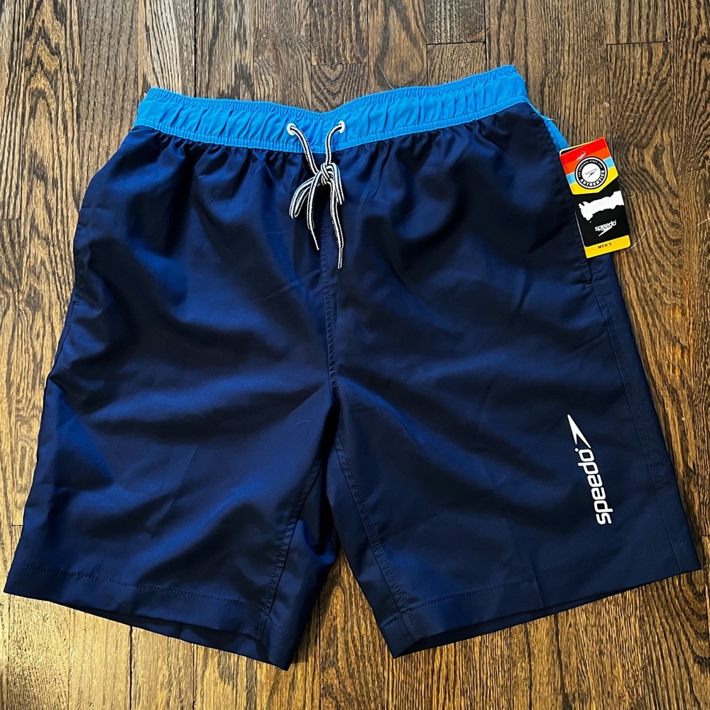 Speedo Men’s Swim Trunks Blue NTW Size:M